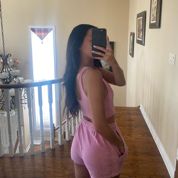Zara Pink Short set - Picture 2 of 2